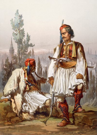 Albanians, 1865 by Amadeo Preziosi